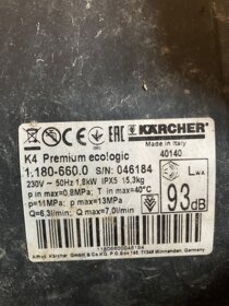 Vysokotlaký čistič Kärcher K 4 Premium Ecologic - 2