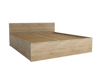 MODERNÍ MANŽELSKÁ POSTEL 160cm dub sonoma - 2