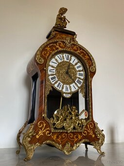 Velké stolní starožitné hodiny ve stylu A.Boulle-Tiffany - 2