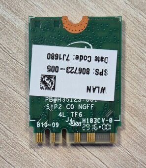 WiFi M.2 Intel Dual Band Wireless - AC 3165 NGW - 2
