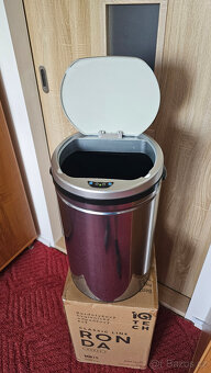 Bezdotekový koš nerezový 30l-iqtech - 2