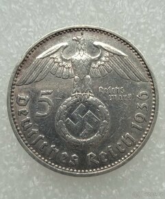 5 Reichsmark 1936 J (Říšská 5 marka) - 2