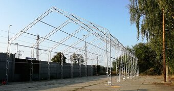 Plachtová Hala 10×18,3×5,2 m, PVC 610g/m2 – zelená - 2