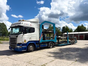 Souprava Scania R410 + Lohr autopřepravník - 2