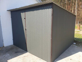 Plechová garáž, kůlna 3x3m - 2