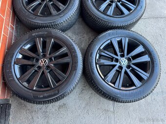Alu 16" 5x112 orig. VW BLACK zimní 75% Golf 5, 6 TOP - 2