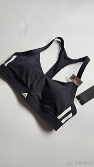 Černá sportovní podprsenka Adidas s vycpávkami - vel.M - 2