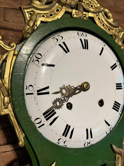 Konzolové francouzské hodiny 100 cm.rok 1800 + - dřevo,bronz - 2