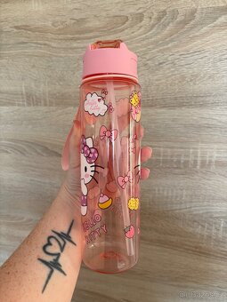 Lahev na pití Hello Kitty růžová - 2
