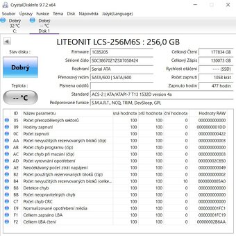 SSD disk Liteon 2.5" - 256GB SSD - 2