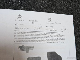 Sada nových originálních koberců pro Citroën Berlingo - 2