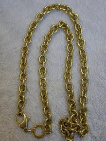 MASIVNÍ ZLATÝ ŘETĚZ BVLGARI 85.65G//52CM//7MM//14 KARÁTŮ 585 - 2