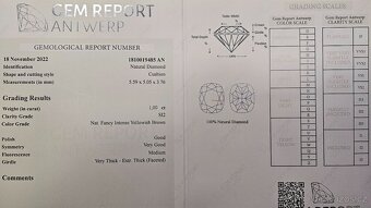 Přírodní diamant 1ct - 2