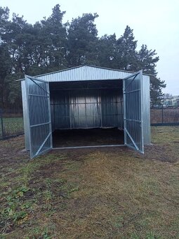 Plechová garáž 5x5m - 2