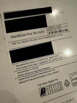 TOP (CTO) Macbook Pro 16 M3 MAX - SB/16C CPU/40C/128GB/8TB - 2