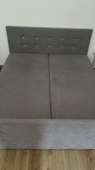 Čalouněná boxspring postel - 2