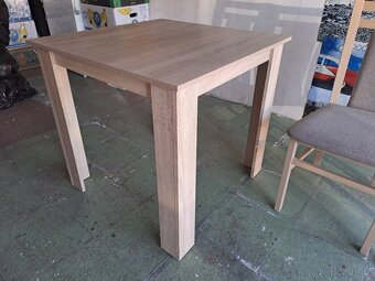 jídlení stůl dub sonoma + 2 jídelní židle - 2