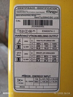 Svařečka Geni Tig 220 AC/DC LCD - 2