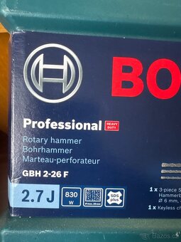 Kladivo Bosch GBH 2-26f - 2.7J Nové - 2