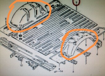 Blatník Suzuki Samurai. - 2