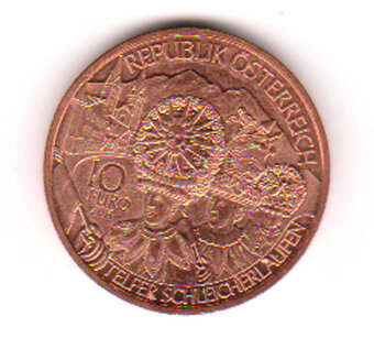 Rakousko pamětních 10 eur 2014 , V 14 - 2