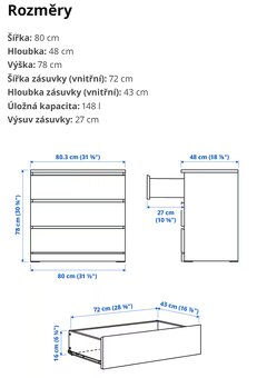 MALM IKEA KOMODA - 2