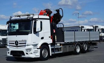9244 - ACTROS 2543 - 6x2 – Valník + HR-FASSI F 295 RA – EURO - 2
