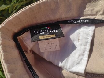 Závodní světle béžové rajtky Equiline X-grip - 2