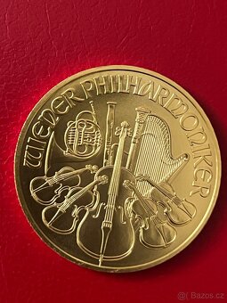 Zlato / zlatá investiční mince 1 oz wiener philharmoniker - 2