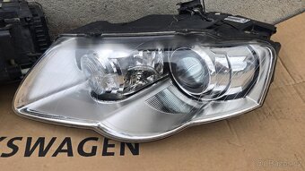 levý světlomet xenon vw passat b6 díly - 2