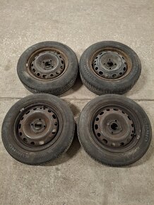 plechová kola 5,5Jx14 et49 4x100 s pneu kumho 175/65 R14 - 2