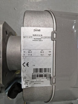 Hořák SUN P12 peletový, 30 - 55 kW Hořák SUN P12 peletový, - 2