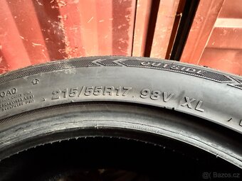 215/55 R17 98V zimní pneu sada 4 kusy zánovní - 2