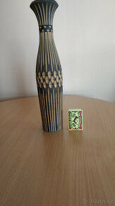 Retro dřevěná váza - 2