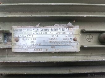 Elektromotor dahlanderův 1,8 /2,5kw 2. rychlostní - 2