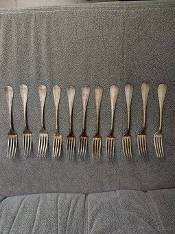 Starožitné vidličky - Alpaka - 2