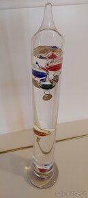Teploměr Galileův skleněná dekorace - 2