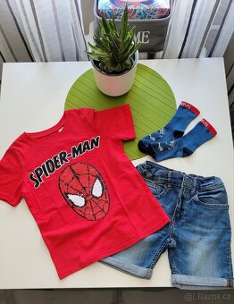 H&M komplet Spiderman vel.122-128 - 2