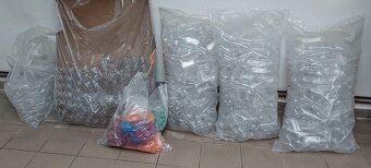 Lahvičky PET Fresh hranaté transparentní + víčka - 2