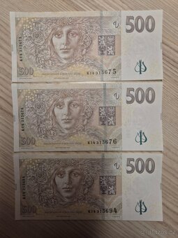 Postupka 500 Kč série K14 UNC - 2