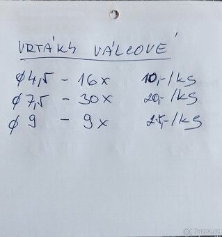 Válcové vrtáky - 2