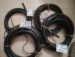 Elektrikářské kabely, šňůry - 2