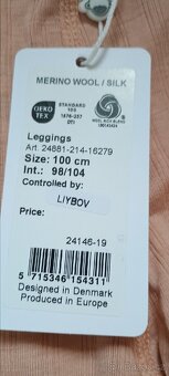 Merino hedvábí legíny Joha vel.98/104 - 2