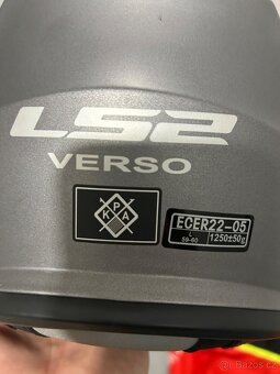 Helma LS2 Verso matna titanová, vel L - 2