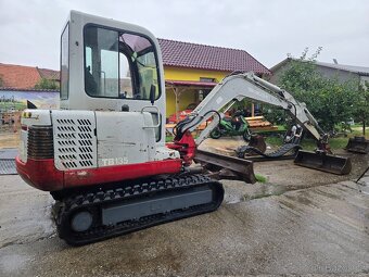 Minibagr Takeuchi Tb135 3.5 Nový komplet podvozek 3x lžíce - 2