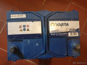 VARTA E23 autobaterie 70Ah 630A zánovní stav - 2