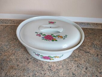 Zapékací mísa/dóza oválná, 25,2x20x10 cm, - 2