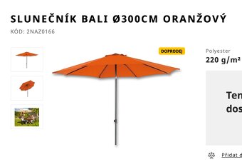 Slunečník se zátěží na vodu - 2