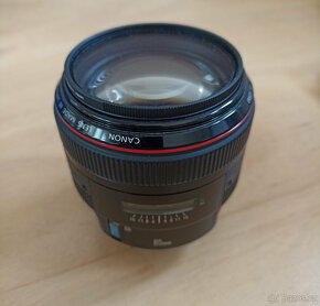 CANON EF 85 mm 1.2 II L USM + filtr UV Hoya Pro1 - 2