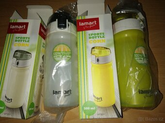Lamart Sportovní láhev 0.5l Corn LT4018 / bílá a žlutá - 2